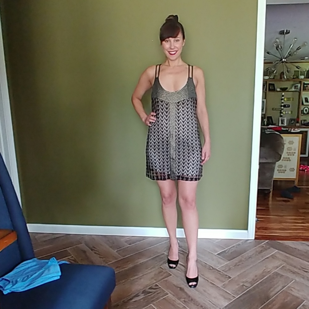 NWT,Kardashian Kollection, size small mini dress